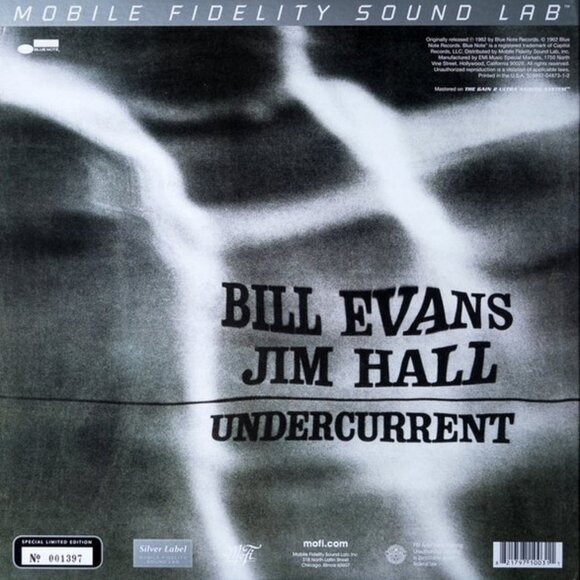 Bill Evans - Jim Hall – Undercurrent (2014) New Sealed Vinyl LP - Picture 2 of 2
